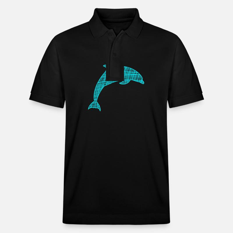 Delfin - Stanley/Stella Unisex Bio-Poloshirt PREPSTER - Schwarz