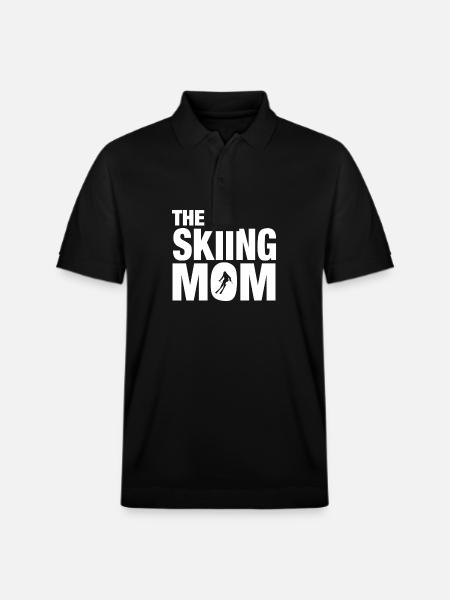 The Skiing Mom - Stanley/Stella Unisex Bio-Poloshirt PREPSTER - Schwarz