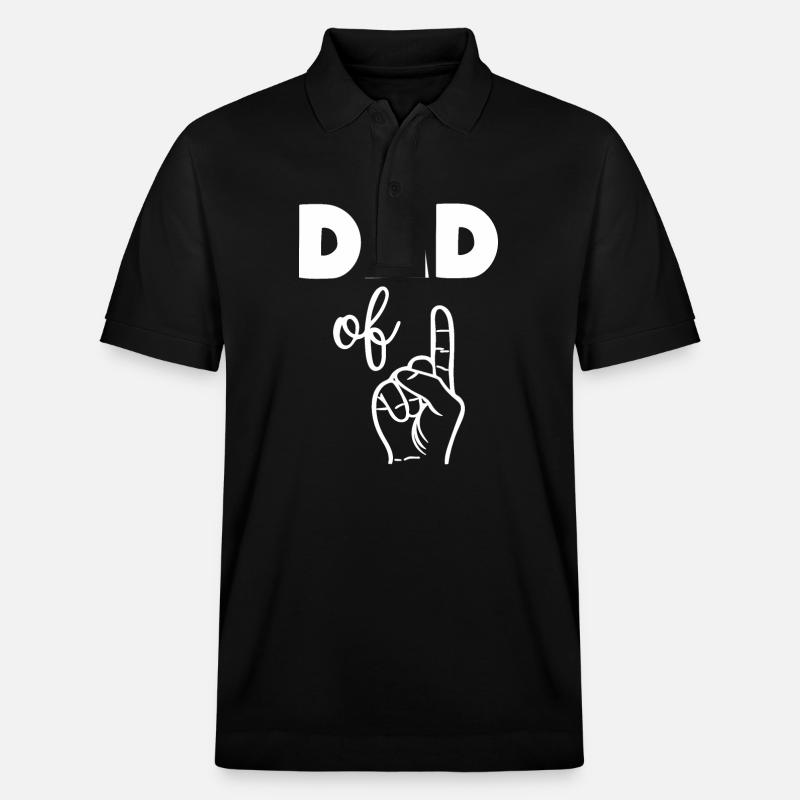 Papa d’un 1 papa - Polo PREPSTER bio Stanley/Stella Unisexe - noir