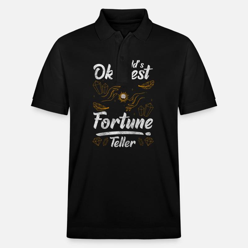 Wahrsager Zukunft Tarotkarten Erzähler - Stanley/Stella Unisex Bio-Poloshirt PREPSTER - Schwarz