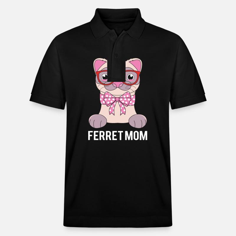 Frettchen - Stanley/Stella Unisex Bio-Poloshirt PREPSTER - Schwarz