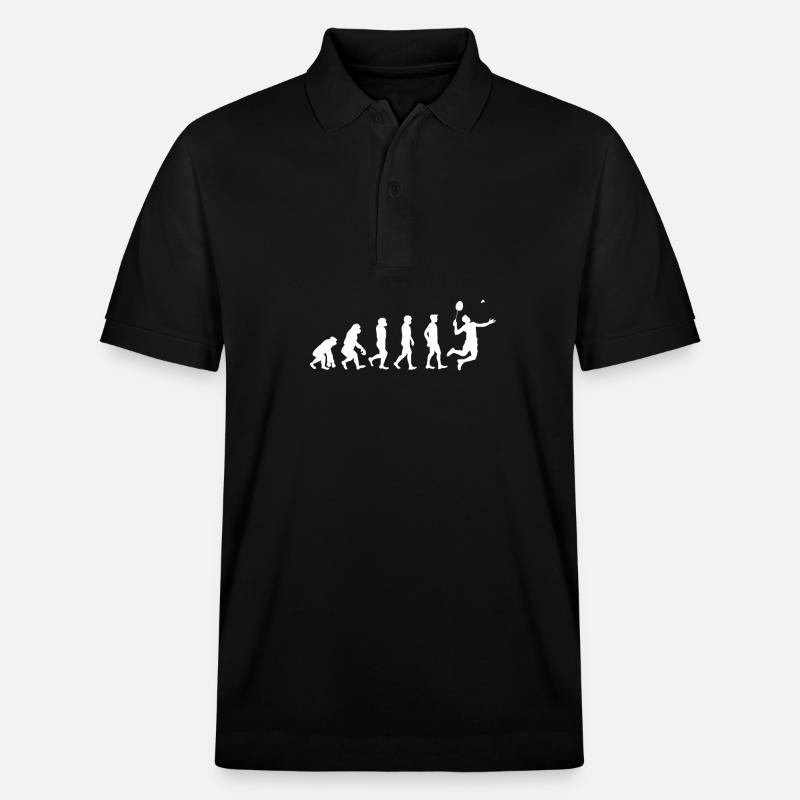 Cadeau d'évolution de badminton - Polo PREPSTER bio Stanley/Stella Unisexe - noir