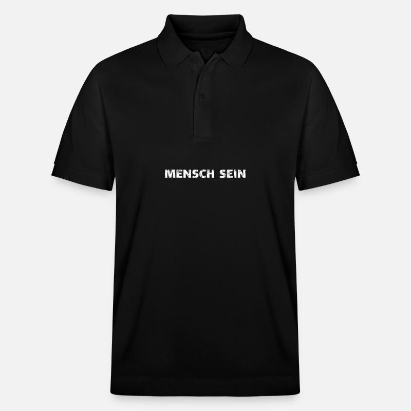 Mensch sein - Stanley/Stella Unisex Bio-Poloshirt PREPSTER - Schwarz