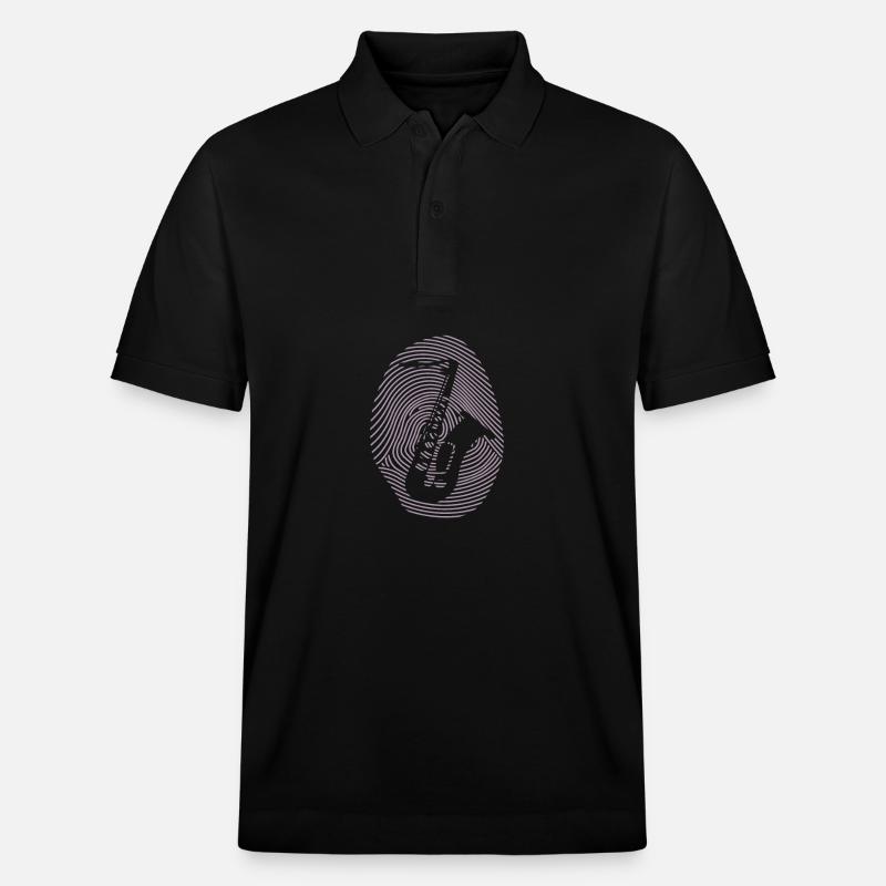 Saxofon Design - Stanley/Stella Unisex Bio-Poloshirt PREPSTER - Schwarz