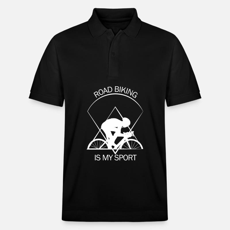 Rennrad - Stanley/Stella Unisex Bio-Poloshirt PREPSTER - Schwarz