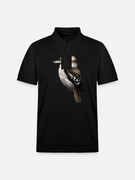 Sweet Kookaburra - Stanley/Stella Unisex Organic Polo Shirt PREPSTER - black