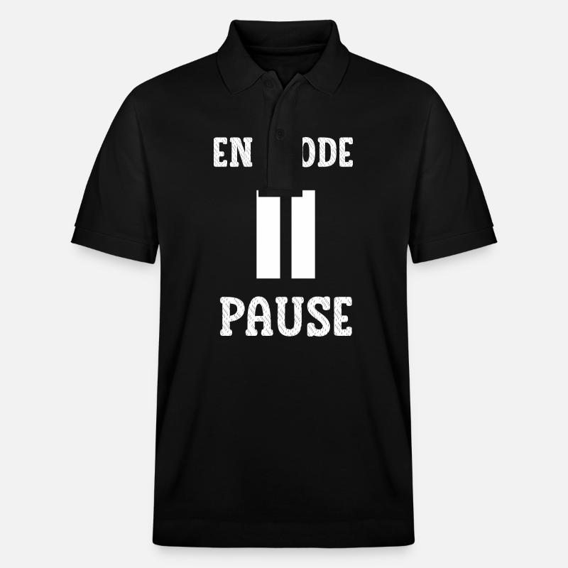En mode pause - Polo PREPSTER bio Stanley/Stella Unisexe - noir