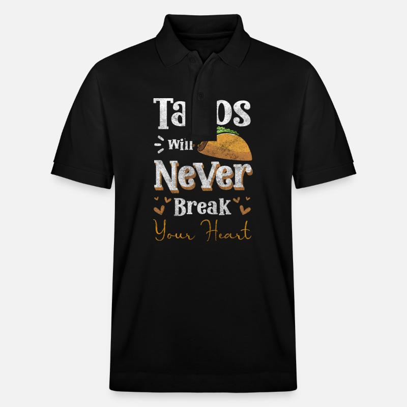 Taco Spanisch Feiern - Stanley/Stella Unisex Bio-Poloshirt PREPSTER - Schwarz