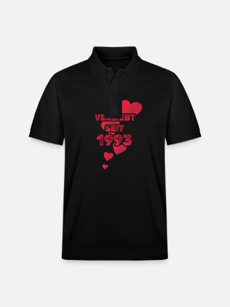 Born in 1993 - Stanley/Stella Unisex Organic Polo Shirt PREPSTER - black