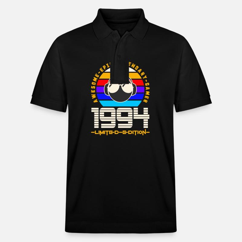 1994 - Polo PREPSTER bio Stanley/Stella Unisexe - noir