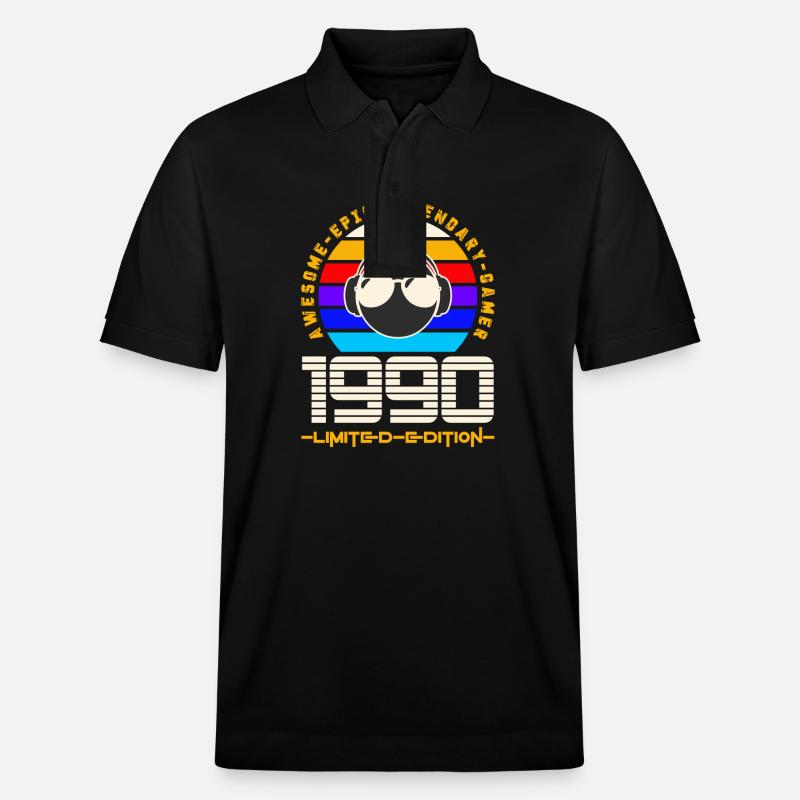 1990 - Polo PREPSTER bio Stanley/Stella Unisexe - noir