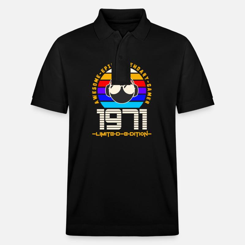 1971 - Stanley/Stella Unisex Bio-Poloshirt PREPSTER - Schwarz