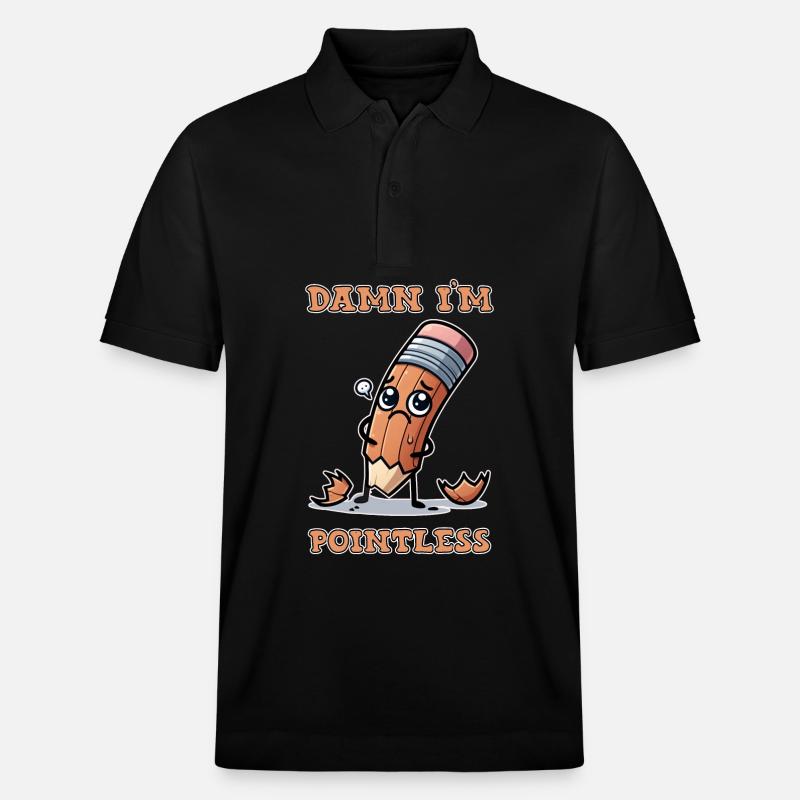 Damn I'm pointless - Stanley/Stella Unisex Bio-Poloshirt PREPSTER - Schwarz