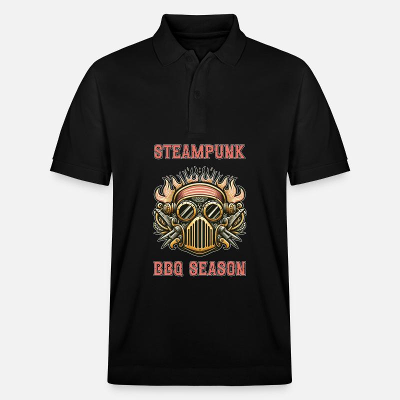 Steampunk BBQ Saison 2 - Polo PREPSTER bio Stanley/Stella Unisexe - noir