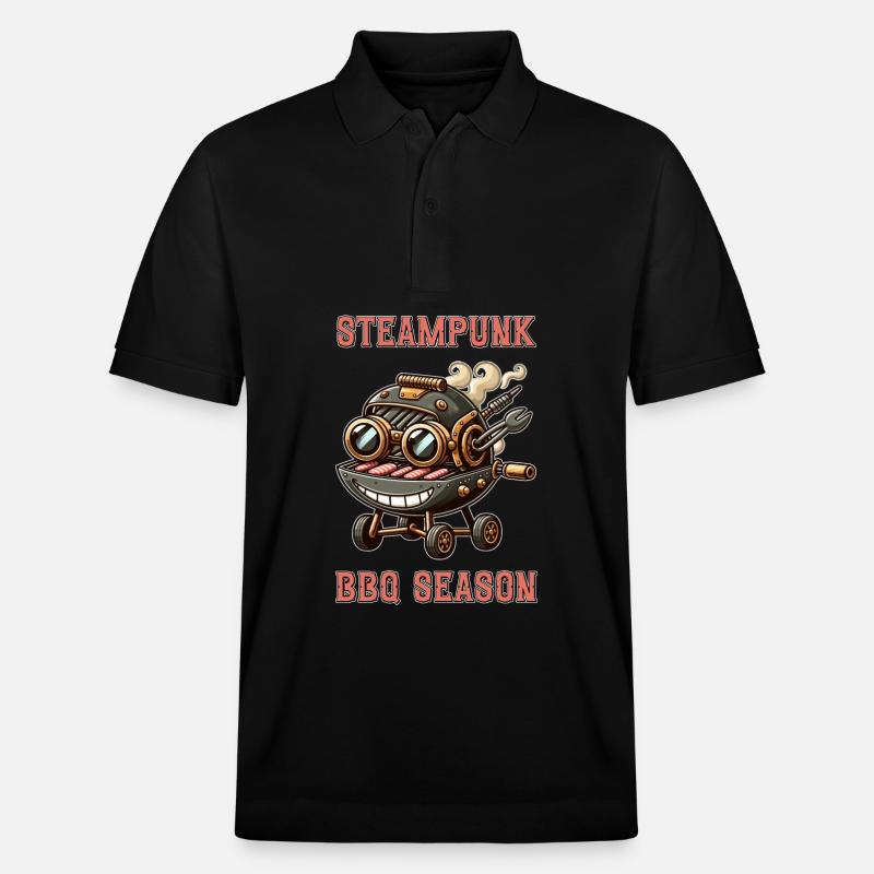 Steampunk BBQ Season 1 - Stanley/Stella Unisex Bio-Poloshirt PREPSTER - Schwarz