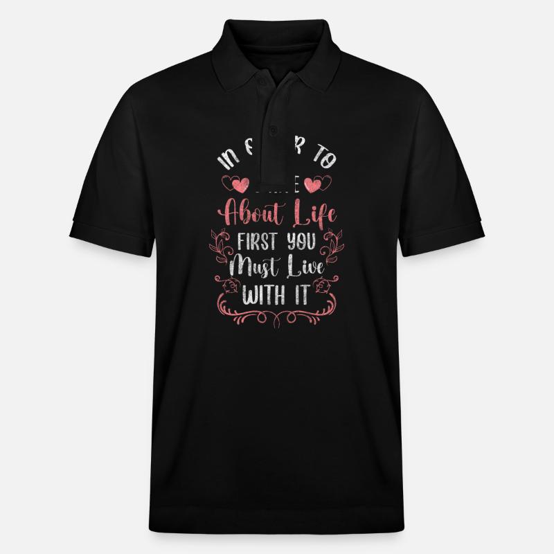 Uhr Zeichen Glas - Stanley/Stella Unisex Bio-Poloshirt PREPSTER - Schwarz