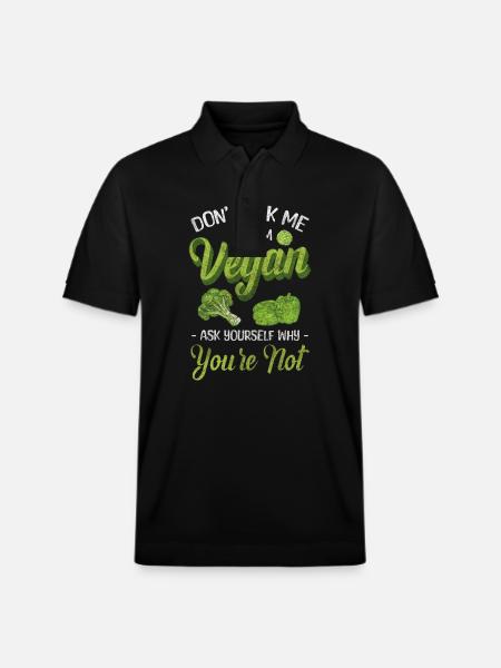 Nutrition Healthy Vegetarian Ethics - Stanley/Stella Unisex Organic Polo Shirt PREPSTER - black
