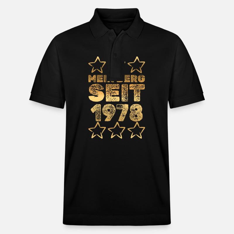 1978 - Stanley/Stella Unisex Bio-Poloshirt PREPSTER - Schwarz