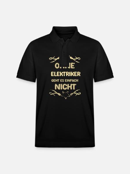 Electrician Electrician - Stanley/Stella Unisex Organic Polo Shirt PREPSTER - black