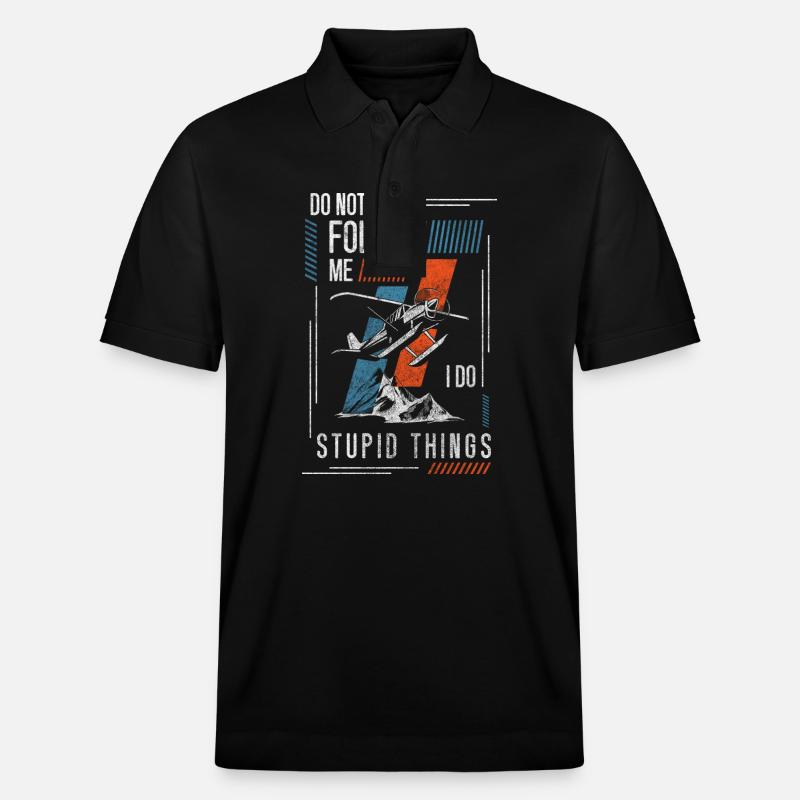 Skydive Luft Pilot - Stanley/Stella Unisex Bio-Poloshirt PREPSTER - Schwarz