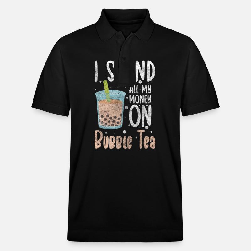 Bubble Tea Süß - Stanley/Stella Unisex Bio-Poloshirt PREPSTER - Schwarz
