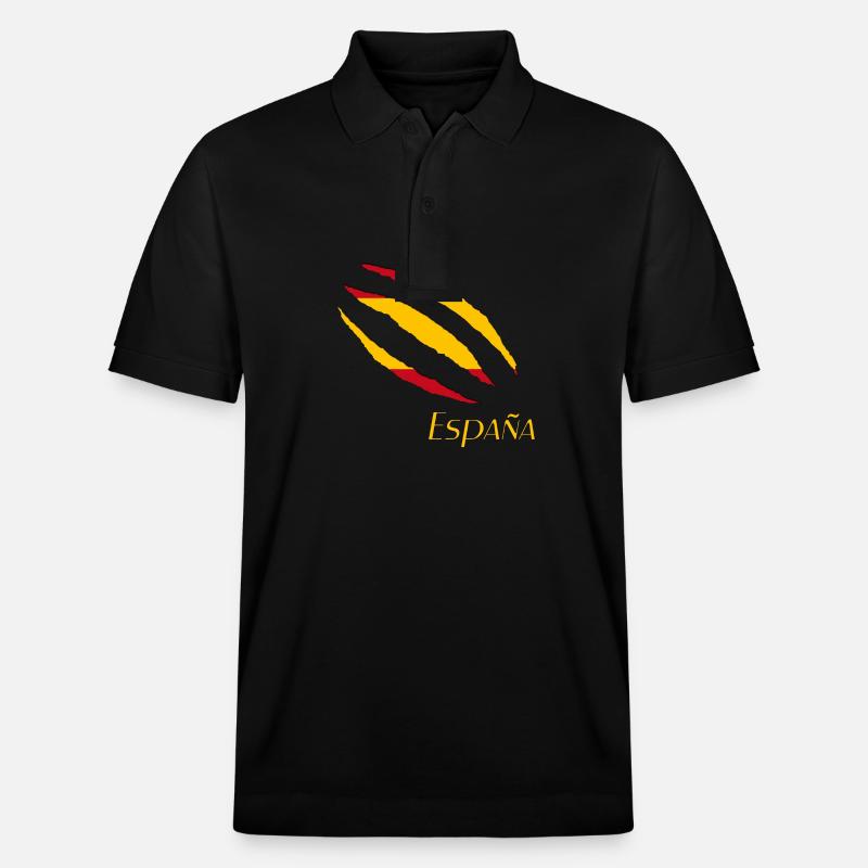 Spain, Spanien, España - Stanley/Stella Unisex Bio-Poloshirt PREPSTER - Schwarz