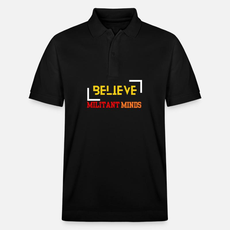 Croyez les esprits militants - Polo PREPSTER bio Stanley/Stella Unisexe - noir
