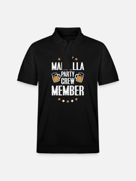 Marbella Party Crew - Polo PREPSTER bio Stanley/Stella Unisexe - noir
