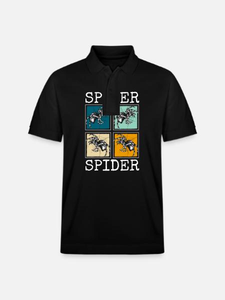 Spider Pet Tarantula - Stanley/Stella Unisex Organic Polo Shirt PREPSTER - black