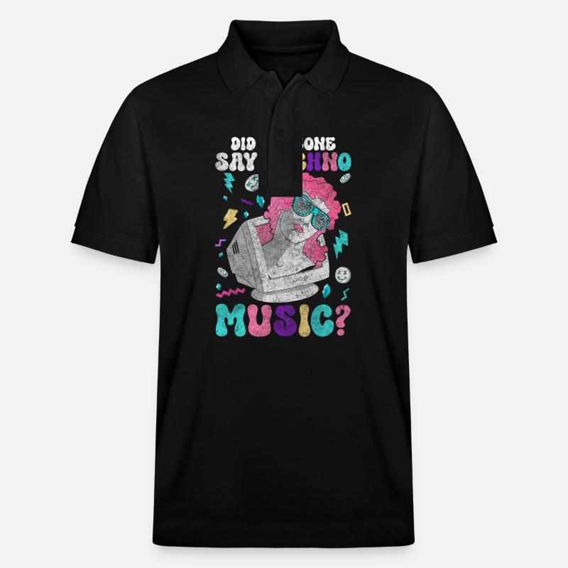 Techno Dubstep Raver - Stanley/Stella Unisex Bio-Poloshirt PREPSTER - Schwarz