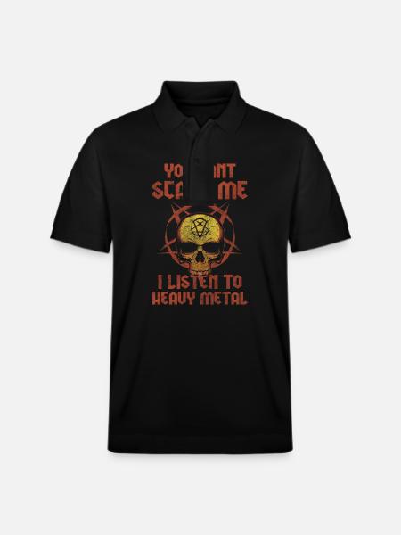 Rock and Roll Hardrock Metaller - Polo PREPSTER bio Stanley/Stella Unisexe - noir