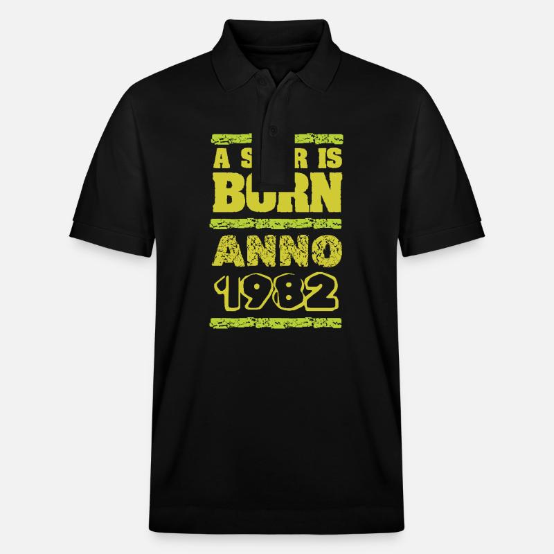 1982 - Polo PREPSTER bio Stanley/Stella Unisexe - noir