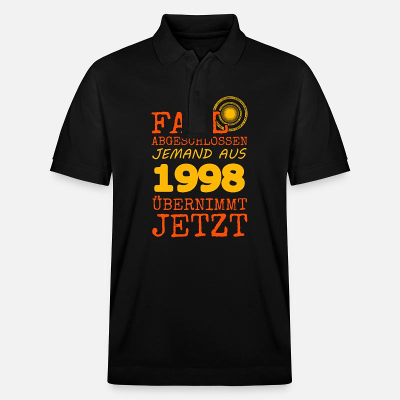 1998 - Stanley/Stella Unisex Bio-Poloshirt PREPSTER - Schwarz