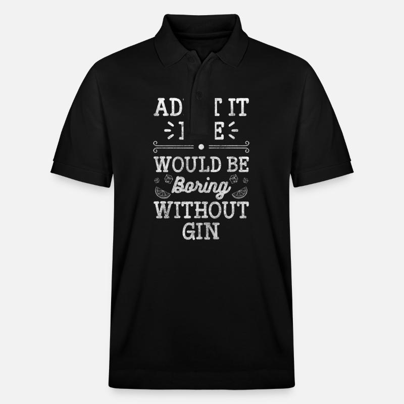 trinker getränk longdrink - Stanley/Stella Unisex Bio-Poloshirt PREPSTER - Schwarz