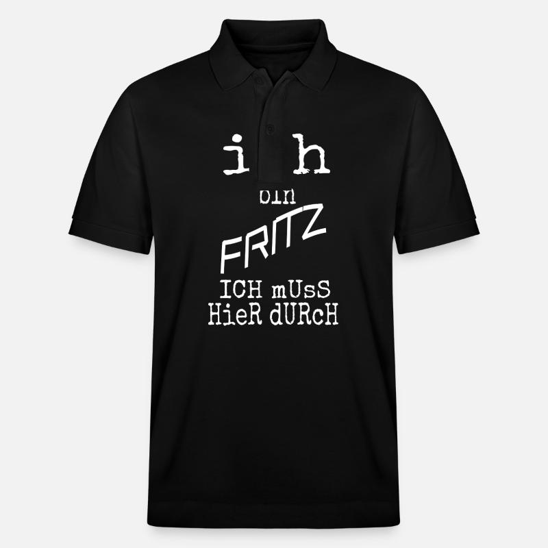 Fritz als Fritz - Stanley/Stella Unisex Bio-Poloshirt PREPSTER - Schwarz