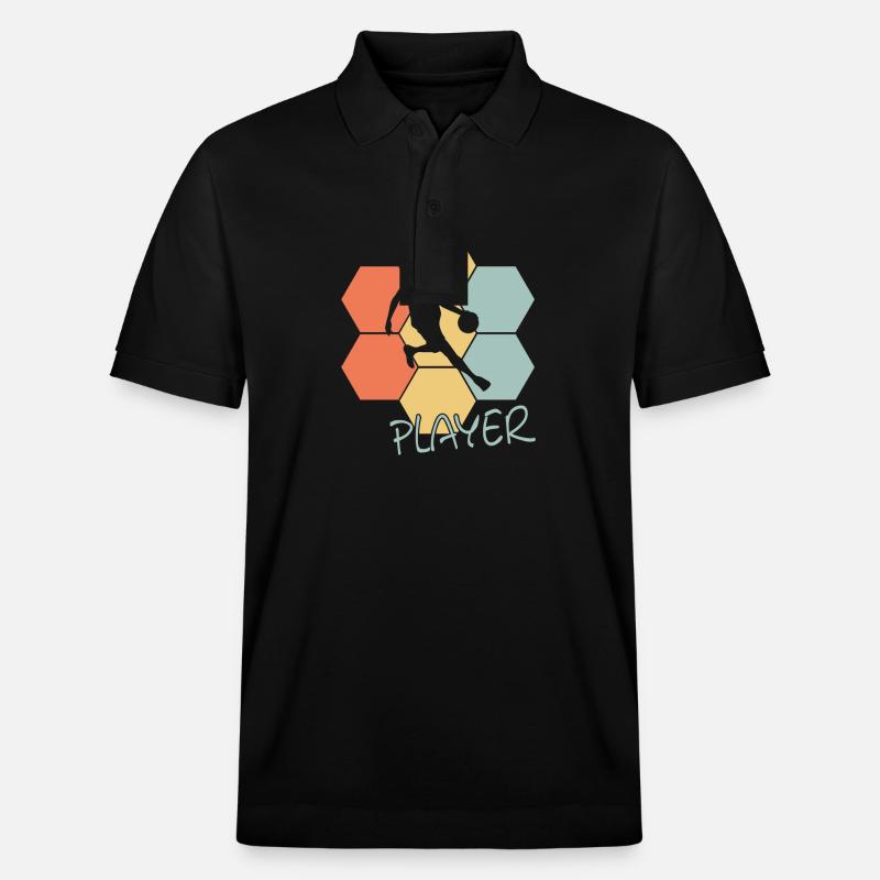 Basketball Player - Stanley/Stella Unisex Bio-Poloshirt PREPSTER - Schwarz