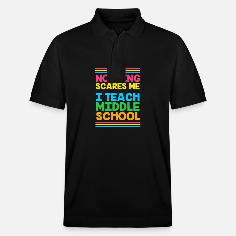 Enseignants de collège - Polo PREPSTER bio Stanley/Stella Unisexe - noir