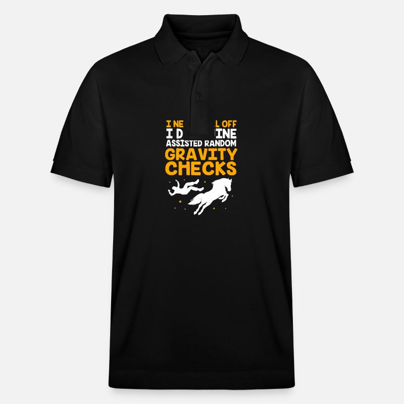 Saut d’obstacles Saut d’obstacles - Polo PREPSTER bio Stanley/Stella Unisexe - noir