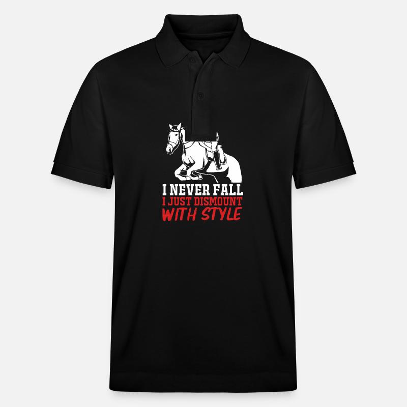 Saut d’obstacles Saut d’obstacles - Polo PREPSTER bio Stanley/Stella Unisexe - noir