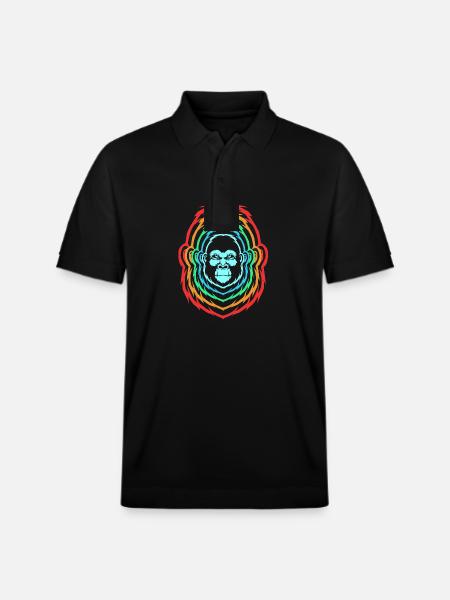 Gorilla - Stanley/Stella Unisex Organic Polo Shirt PREPSTER - black