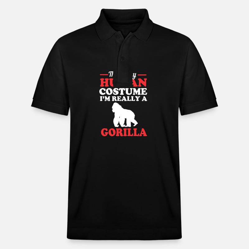 Gorilla - Stanley/Stella Unisex Bio-Poloshirt PREPSTER - Schwarz