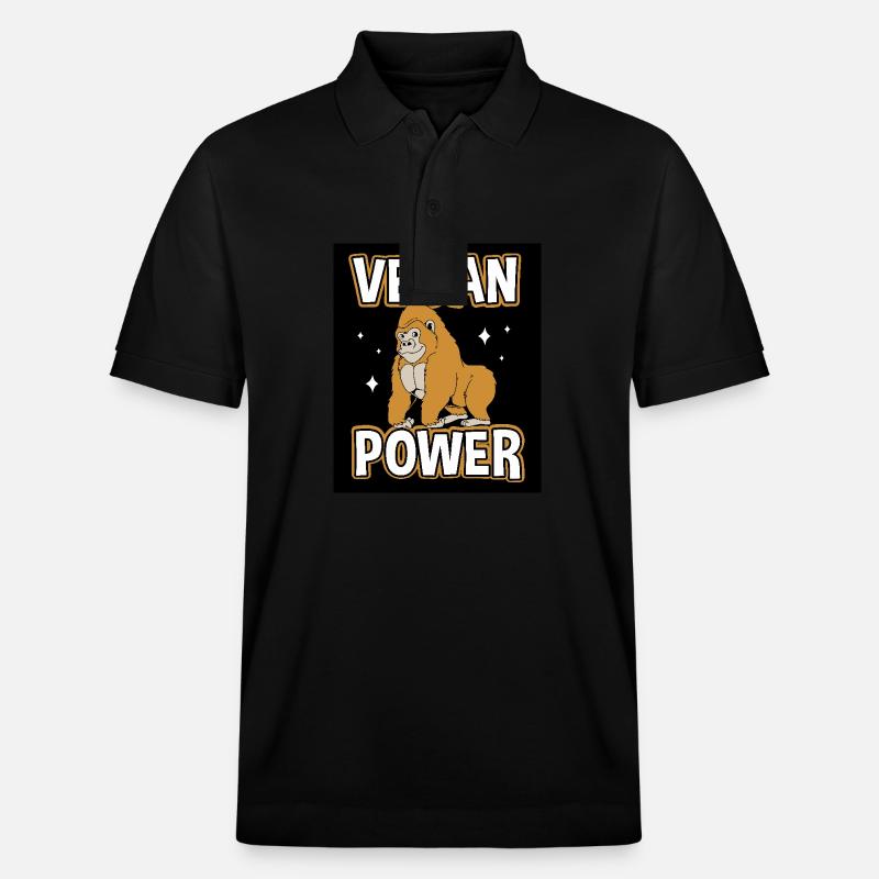 Gorilla - Stanley/Stella Unisex Bio-Poloshirt PREPSTER - Schwarz