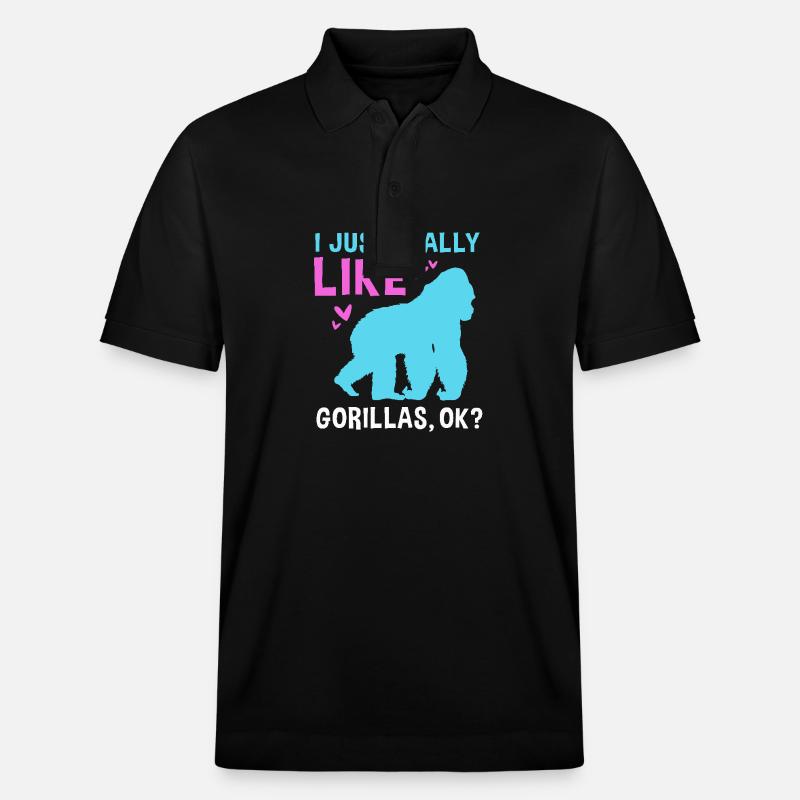 Gorille - Polo PREPSTER bio Stanley/Stella Unisexe - noir