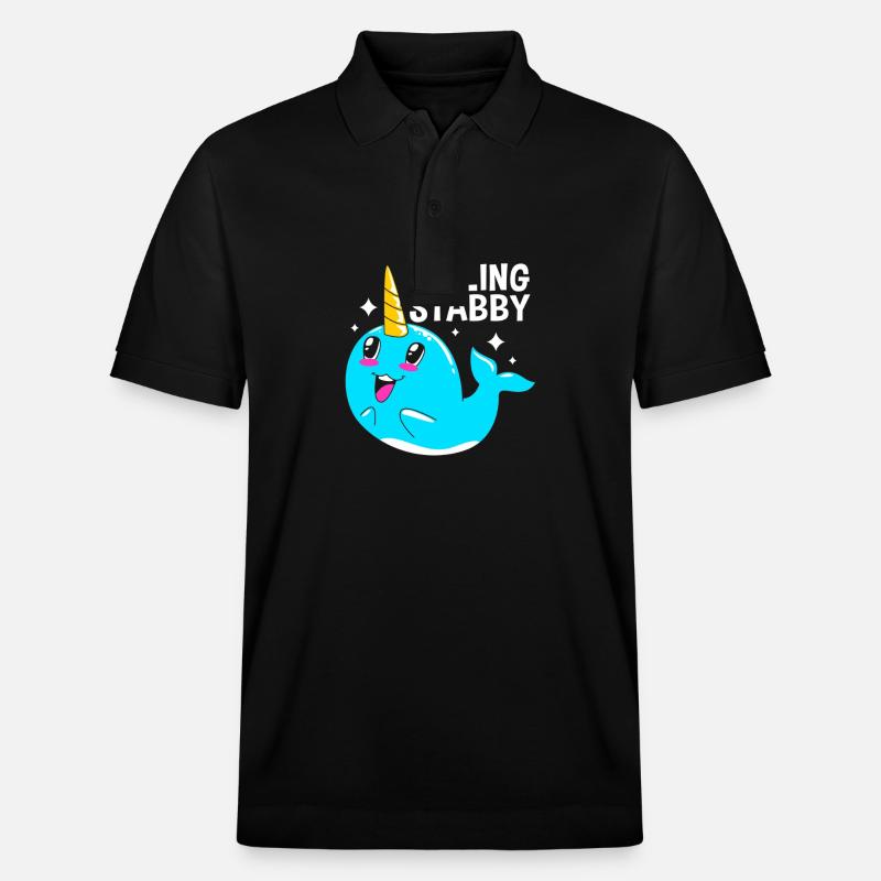 Narwal - Stanley/Stella Unisex Bio-Poloshirt PREPSTER - Schwarz