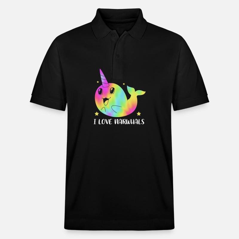 Narwal - Stanley/Stella Unisex Bio-Poloshirt PREPSTER - Schwarz