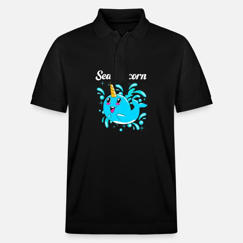 Narwal - Stanley/Stella Unisex Bio-Poloshirt PREPSTER - Schwarz