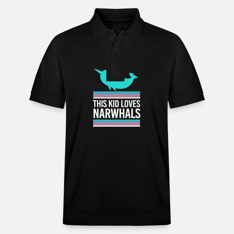 Narwal - Stanley/Stella Unisex Bio-Poloshirt PREPSTER - Schwarz