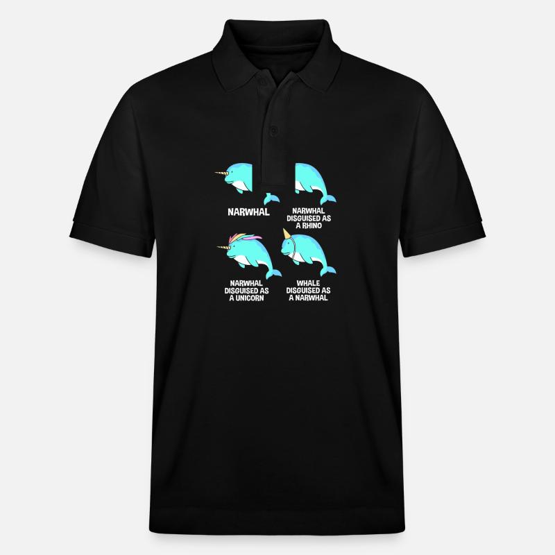 Narwal - Stanley/Stella Unisex Bio-Poloshirt PREPSTER - Schwarz