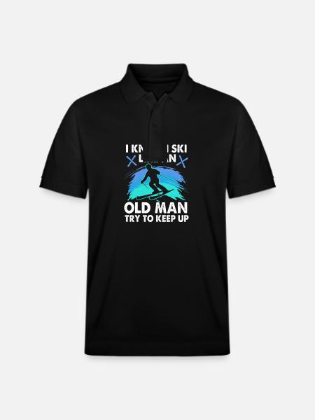 Ski Ski Holiday - Stanley/Stella Unisex Organic Polo Shirt PREPSTER - black