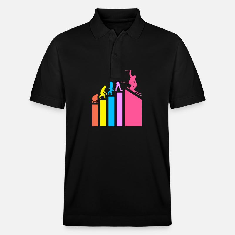 Ski Skiurlaub - Stanley/Stella Unisex Bio-Poloshirt PREPSTER - Schwarz